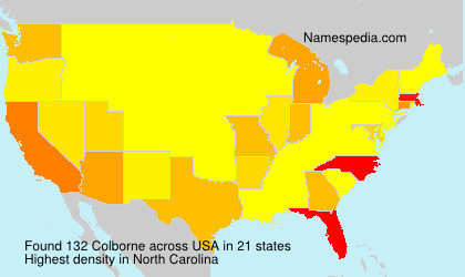 Surname Colborne in USA Surname Colborne in USA