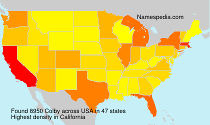 Surname Colby in USA Surname Colby in USA