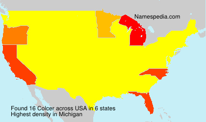 Surname Colcer in USA Surname Colcer in USA