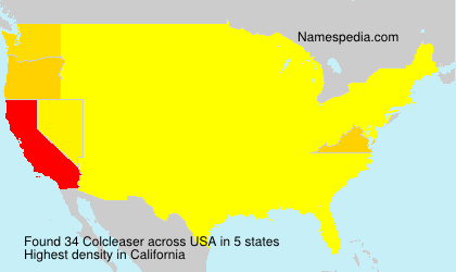 Surname Colcleaser in USA Surname Colcleaser in USA