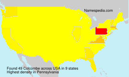 Surname Colcombe in USA Surname Colcombe in USA