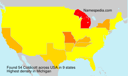 Surname Coldicott in USA Surname Coldicott in USA