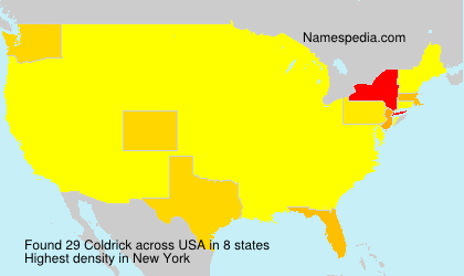 Surname Coldrick in USA Surname Coldrick in USA
