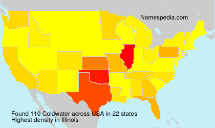 Surname Coldwater in USA Surname Coldwater in USA