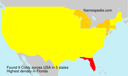 Surname Coldy in USA Surname Coldy in USA