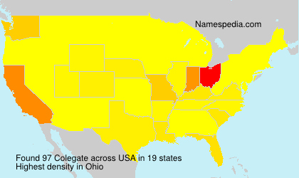 Surname Colegate in USA Surname Colegate in USA
