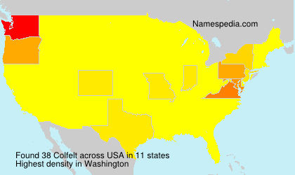 Surname Colfelt in USA Surname Colfelt in USA