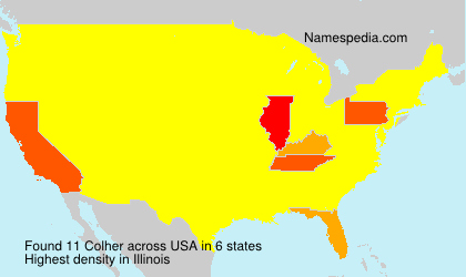 Surname Colher in USA Surname Colher in USA