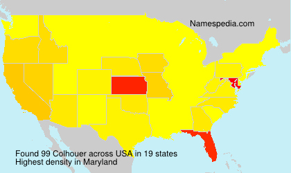 Surname Colhouer in USA Surname Colhouer in USA