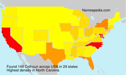 Surname Colhoun in USA Surname Colhoun in USA