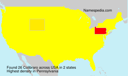 Surname Colibraro in USA Surname Colibraro in USA