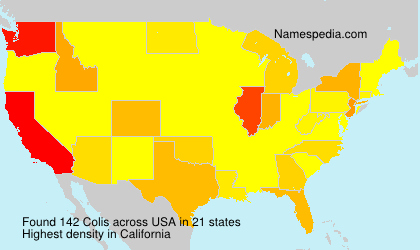 Surname Colis in USA Surname Colis in USA
