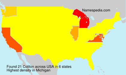 Surname Coliton in USA Surname Coliton in USA