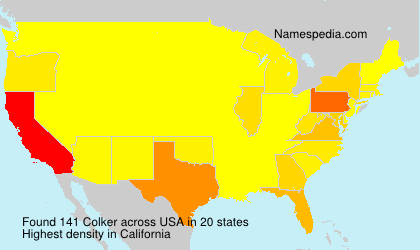 Surname Colker in USA Surname Colker in USA