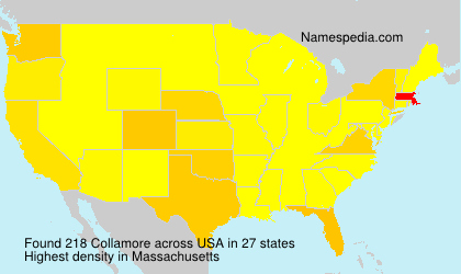 Surname Collamore in USA Surname Collamore in USA