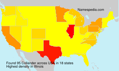 Surname Collander in USA Surname Collander in USA