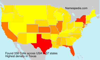 Surname Colle in USA Surname Colle in USA