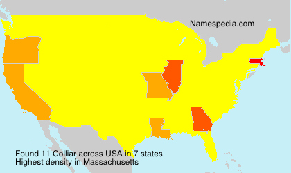 Surname Colliar in USA Surname Colliar in USA