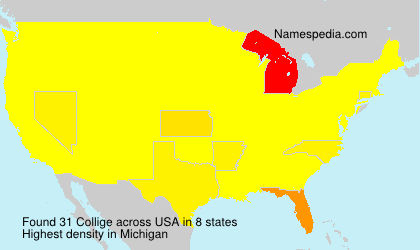 Surname Collige in USA Surname Collige in USA