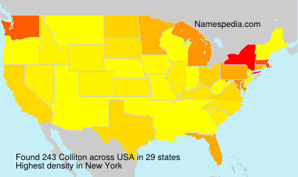 Surname Colliton in USA