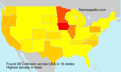 Surname Collmann in USA Surname Collmann in USA