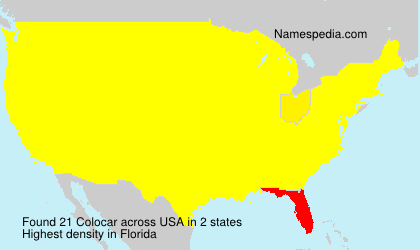 Surname Colocar in USA Surname Colocar in USA