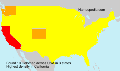 Surname Colomac in USA Surname Colomac in USA