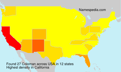 Surname Coloman in USA Surname Coloman in USA
