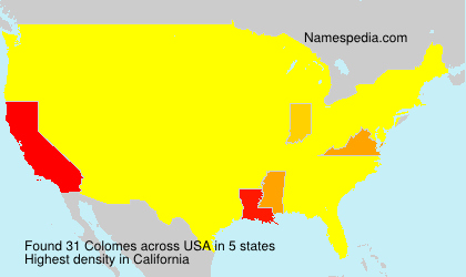 Surname Colomes in USA Surname Colomes in USA