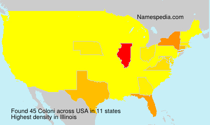 Surname Coloni in USA Surname Coloni in USA