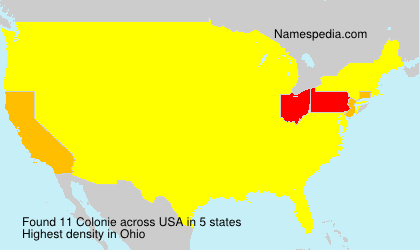 Surname Colonie in USA Surname Colonie in USA