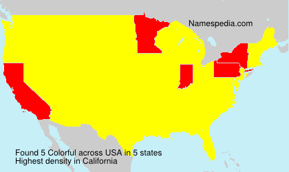 Surname Colorful in USA Surname Colorful in USA