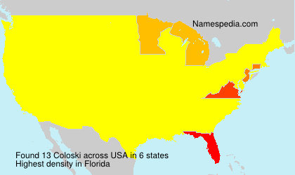 Surname Coloski in USA Surname Coloski in USA