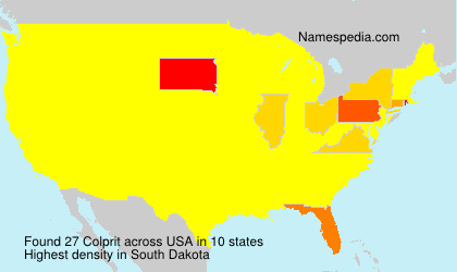 Surname Colprit in USA Surname Colprit in USA