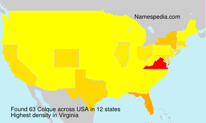 Surname Colque in USA Surname Colque in USA