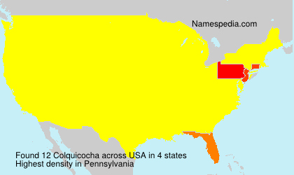 Surname Colquicocha in USA Surname Colquicocha in USA