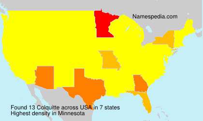 Surname Colquitte in USA Surname Colquitte in USA