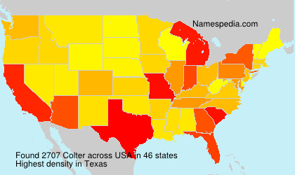 Surname Colter in USA Surname Colter in USA