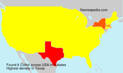 Surname Coltof in USA Surname Coltof in USA