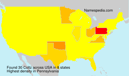 Surname Coltz in USA Surname Coltz in USA