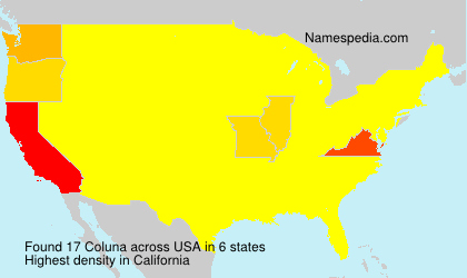 Surname Coluna in USA Surname Coluna in USA