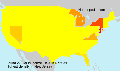 Surname Coluni in USA Surname Coluni in USA