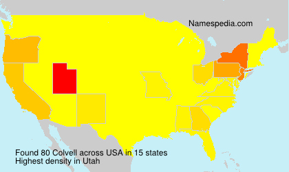 Surname Colvell in USA Surname Colvell in USA