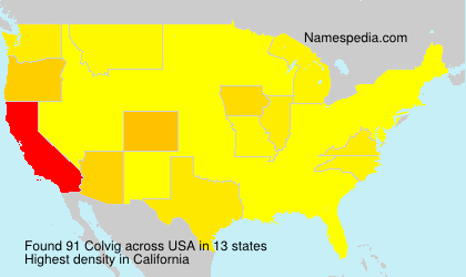 Surname Colvig in USA Surname Colvig in USA