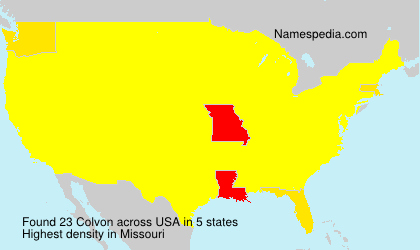 Surname Colvon in USA Surname Colvon in USA