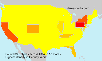 Surname Colyvas in USA Surname Colyvas in USA