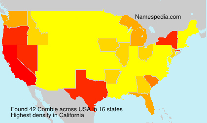 Surname Combie in USA Surname Combie in USA