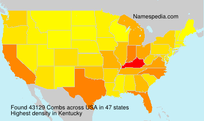 Surname Combs in USA Surname Combs in USA