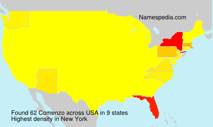 Surname Comenzo in USA Surname Comenzo in USA