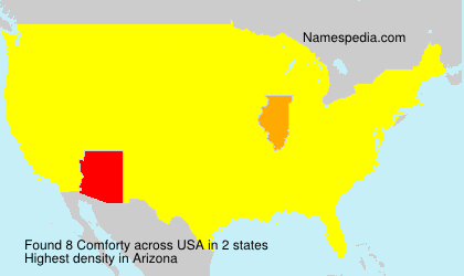 Surname Comforty in USA Surname Comforty in USA